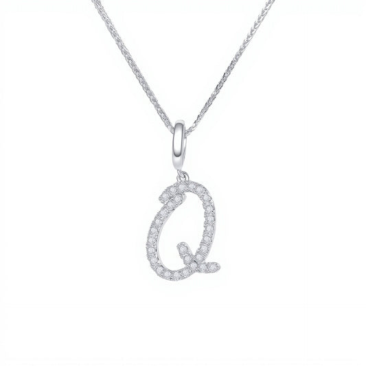 Initial Moissanite Necklace