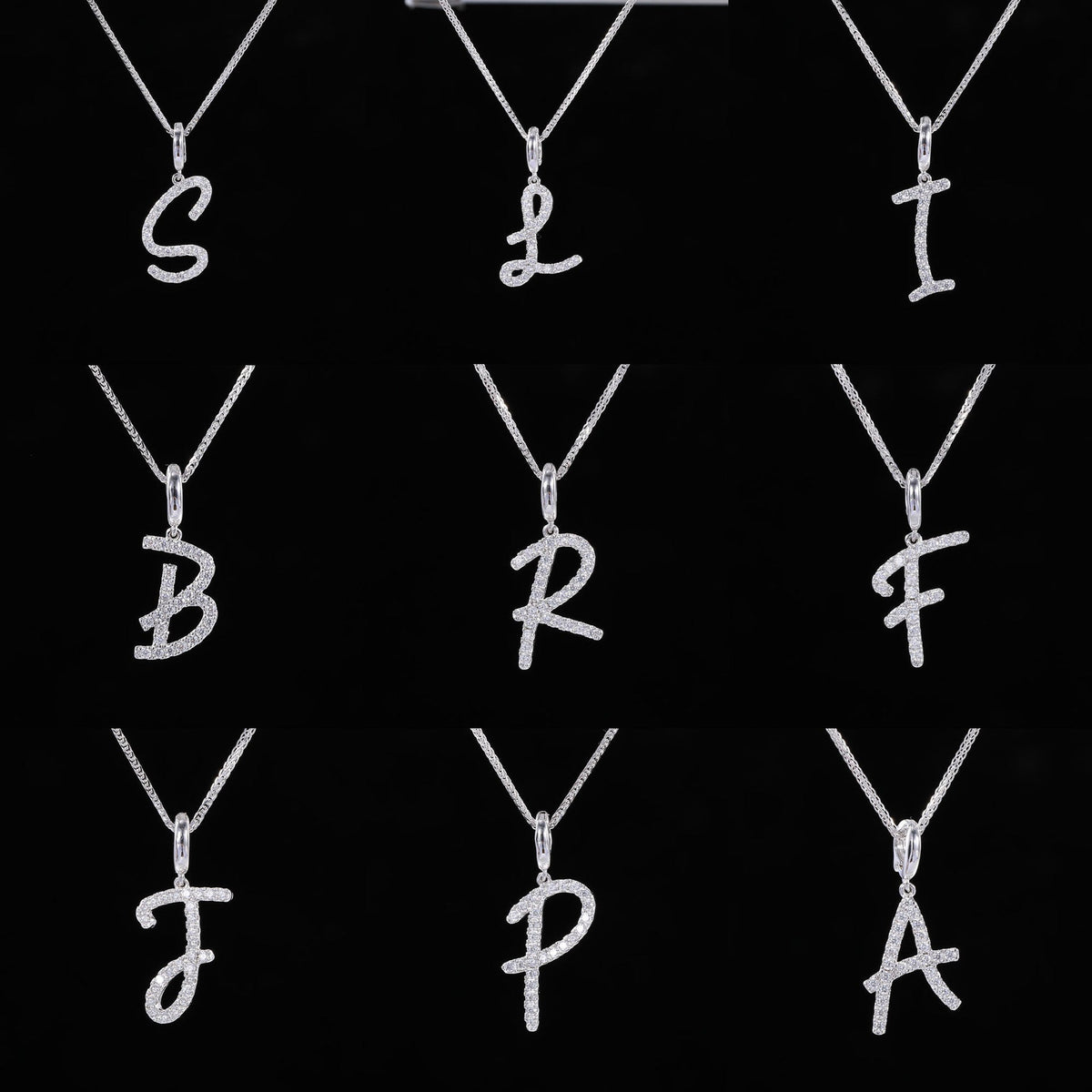 Initial Moissanite Necklace
