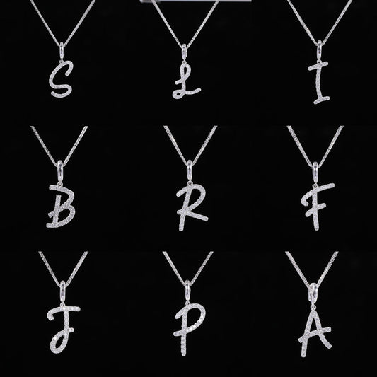 Initial Moissanite Necklace