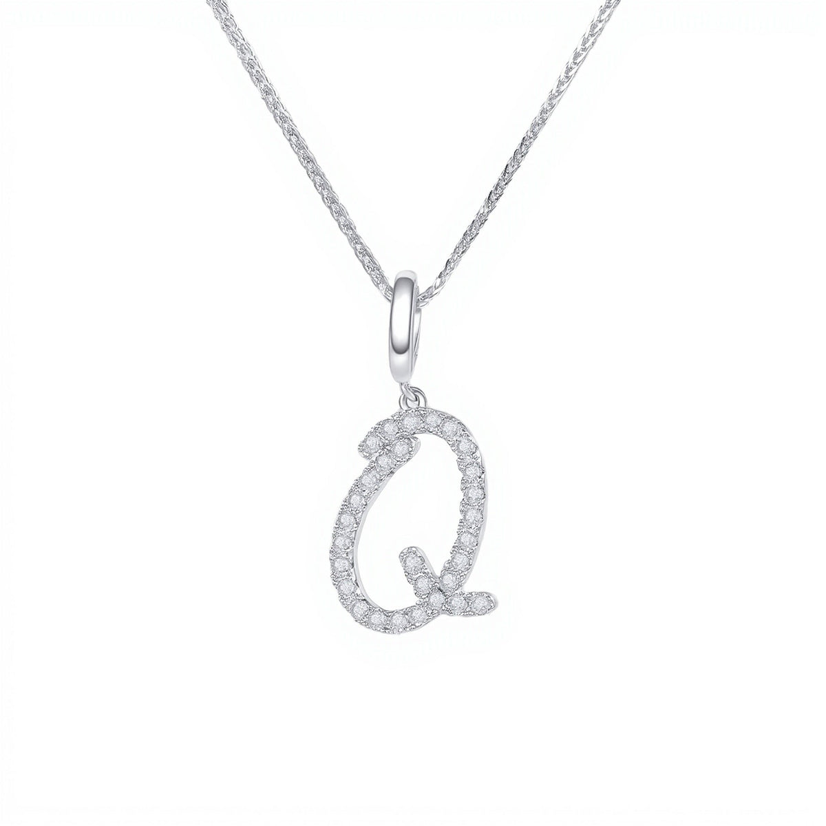 Initial Moissanite Necklace