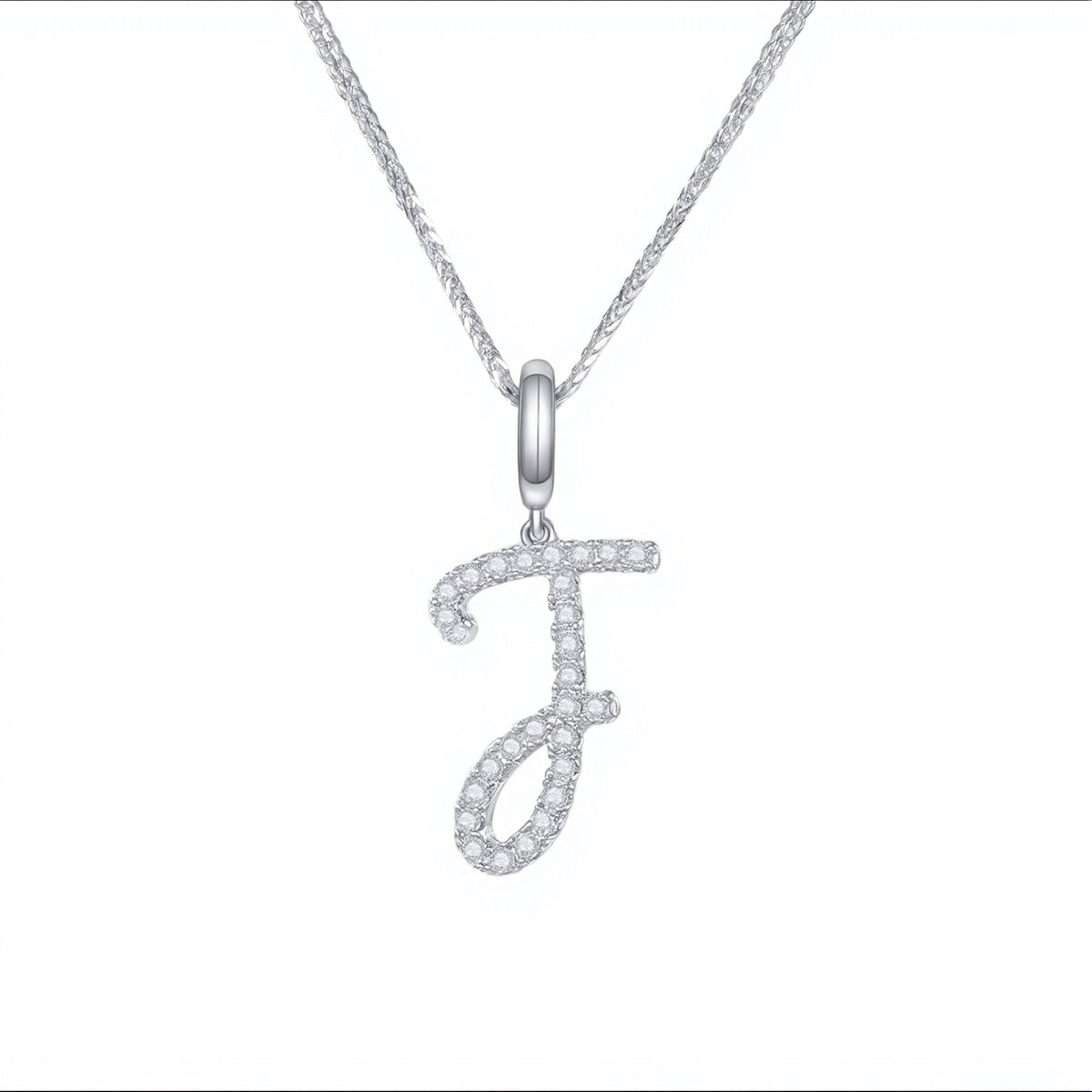Initial Moissanite Necklace