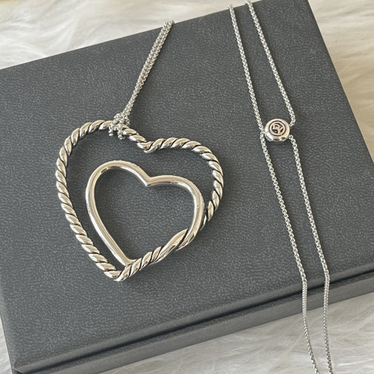 David Yurman Heart Shape Necklace
