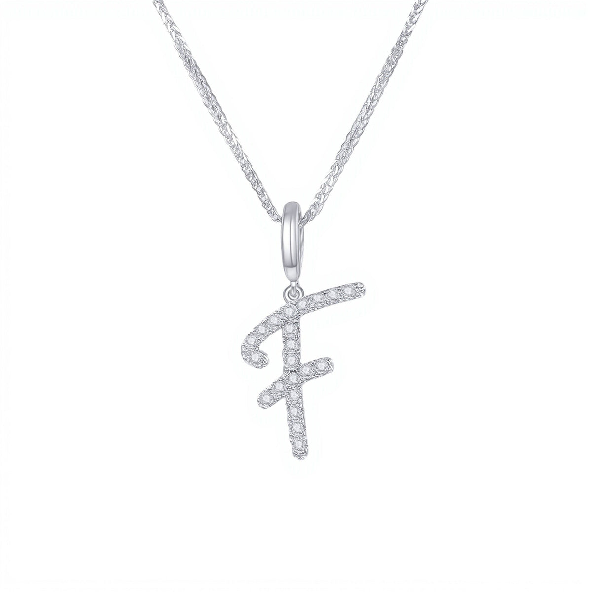 Initial Moissanite Necklace