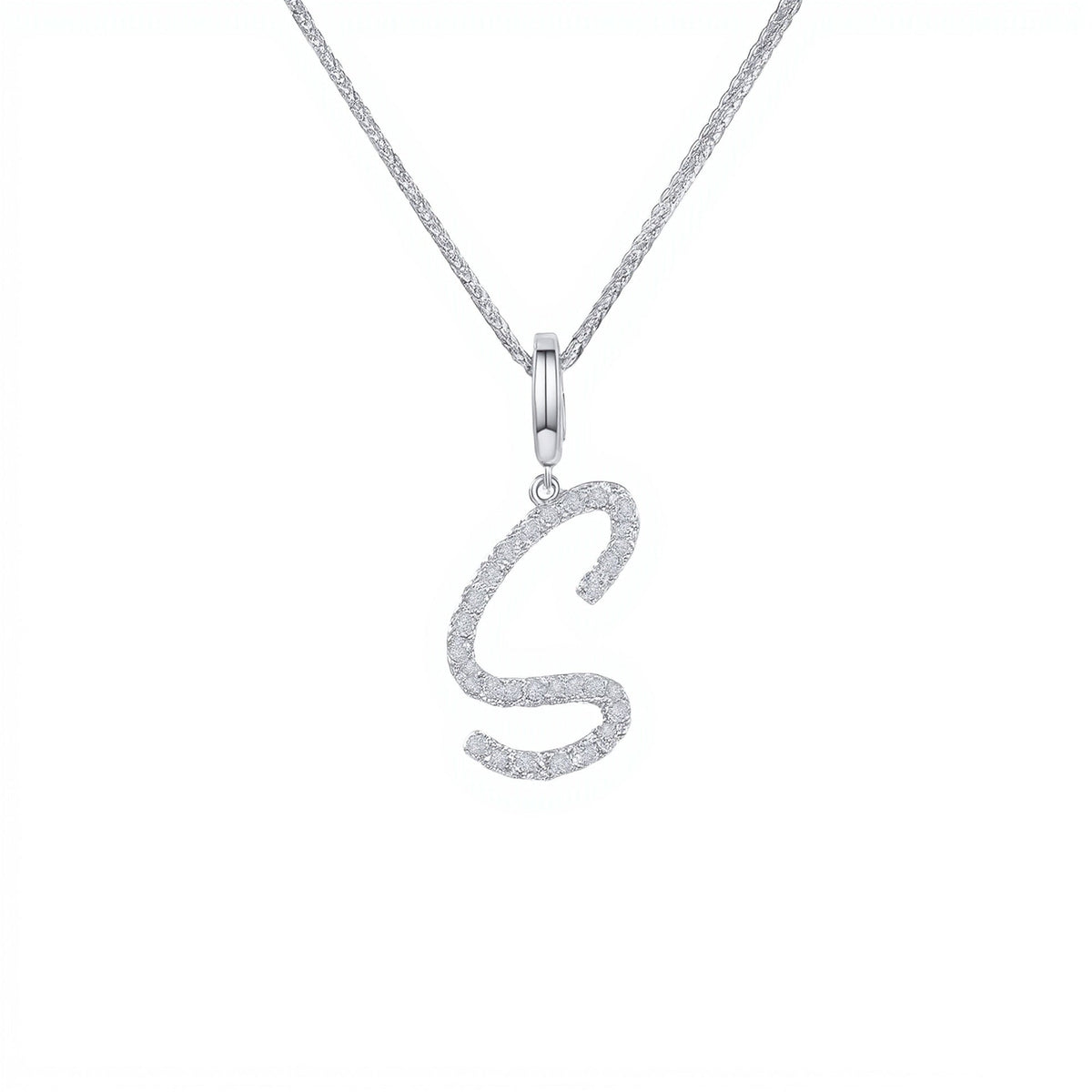 Initial Moissanite Necklace