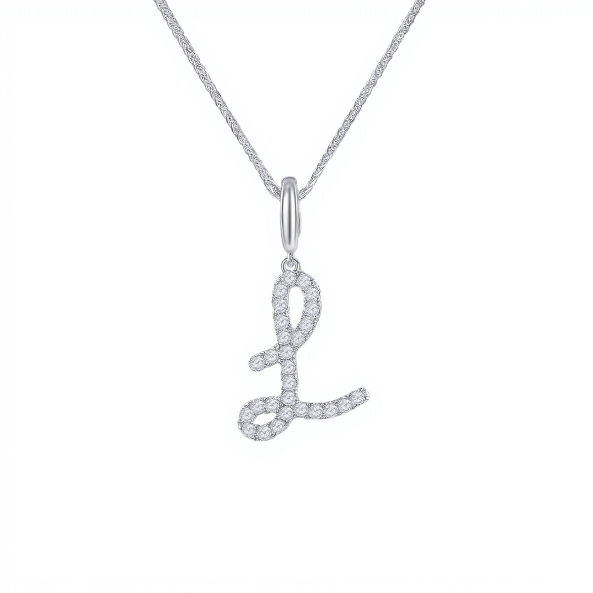 Initial Moissanite Necklace