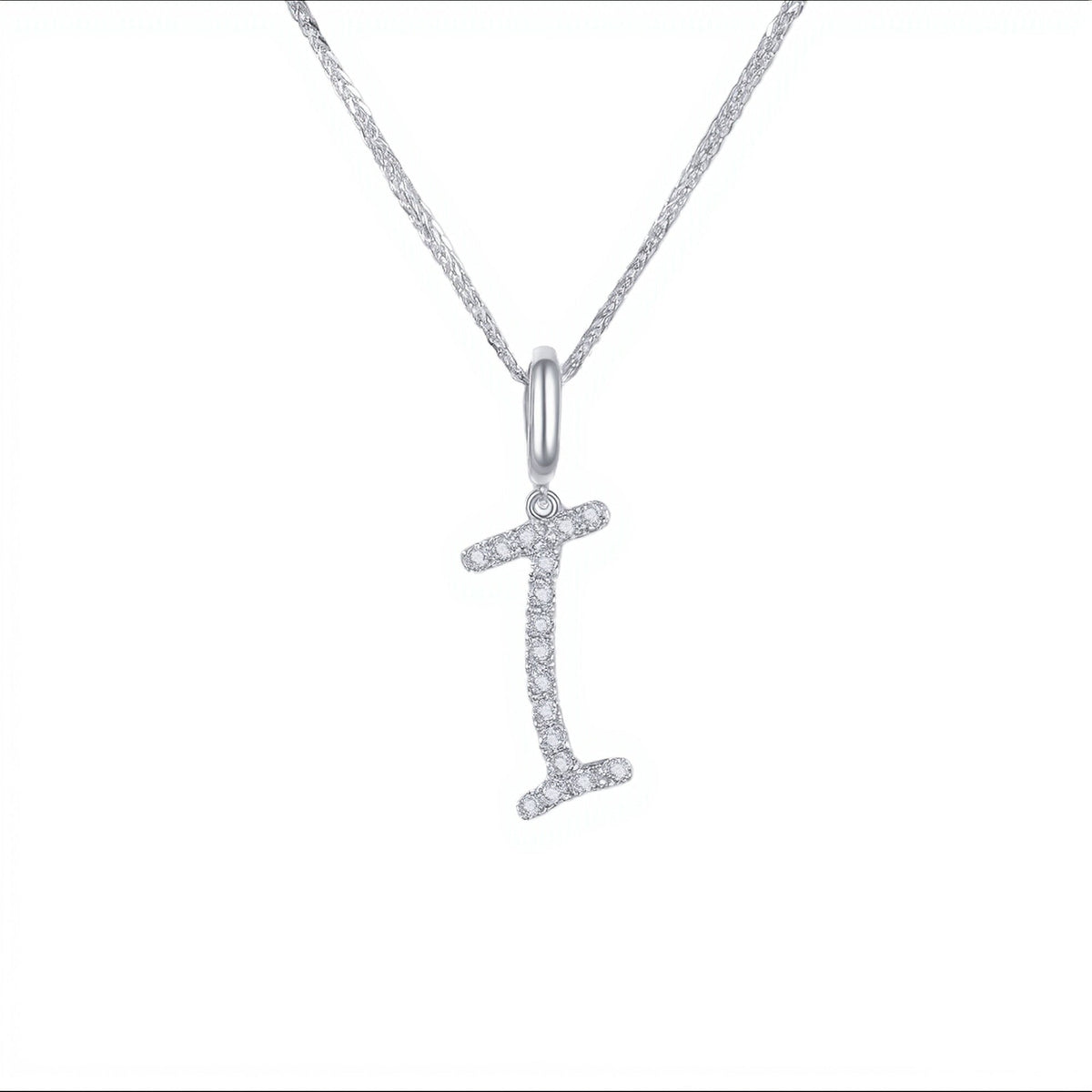 Initial Moissanite Necklace