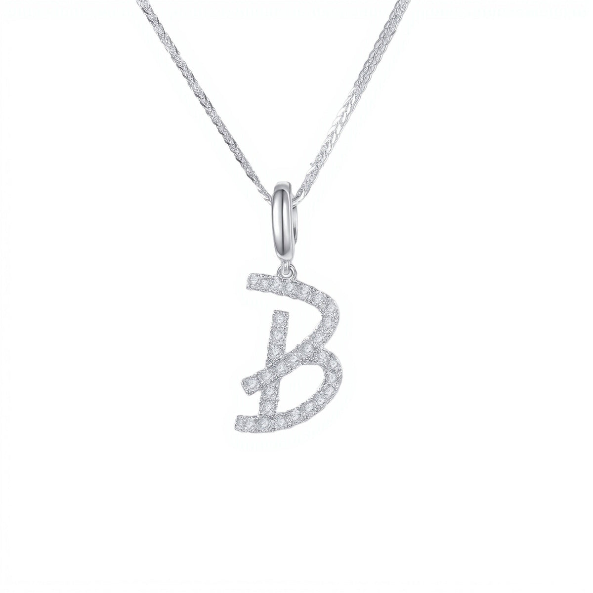 Initial Moissanite Necklace
