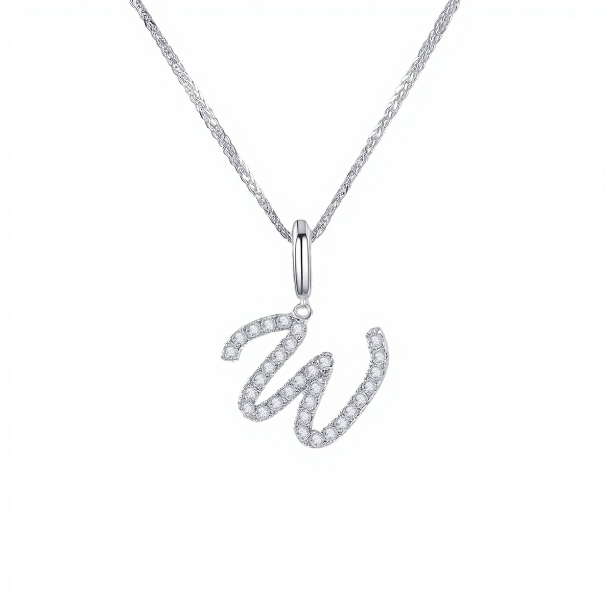 Initial Moissanite Necklace
