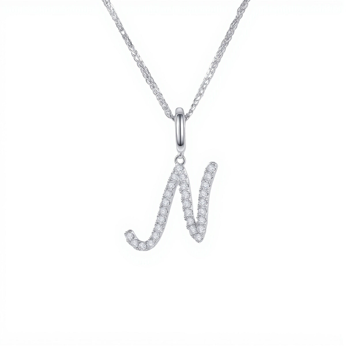 Initial Moissanite Necklace