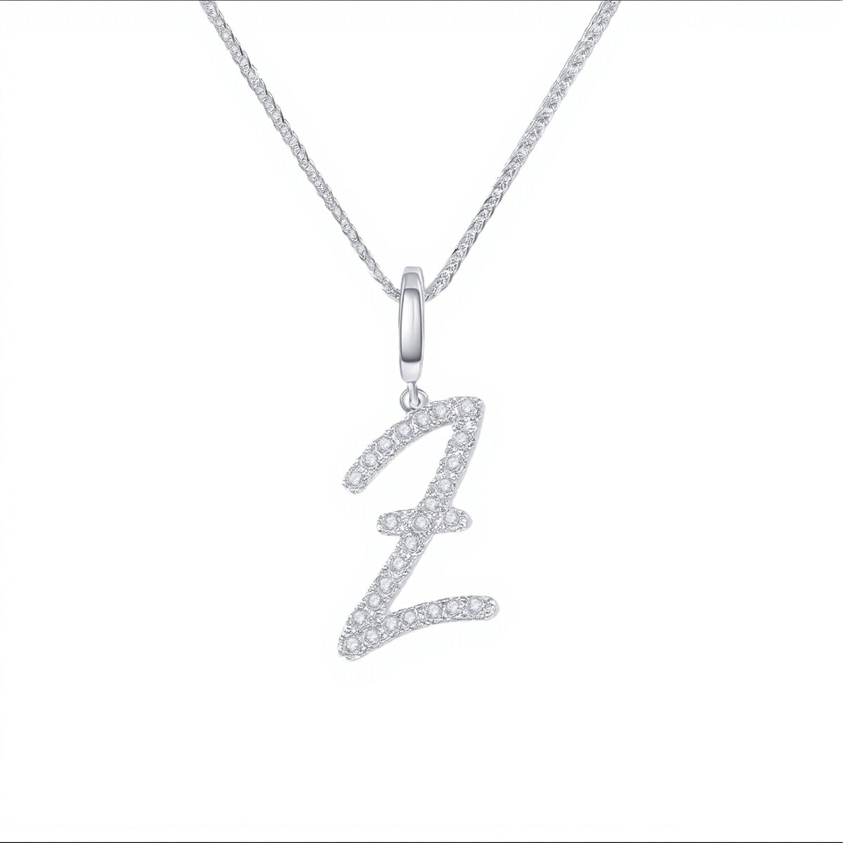 Initial Moissanite Necklace