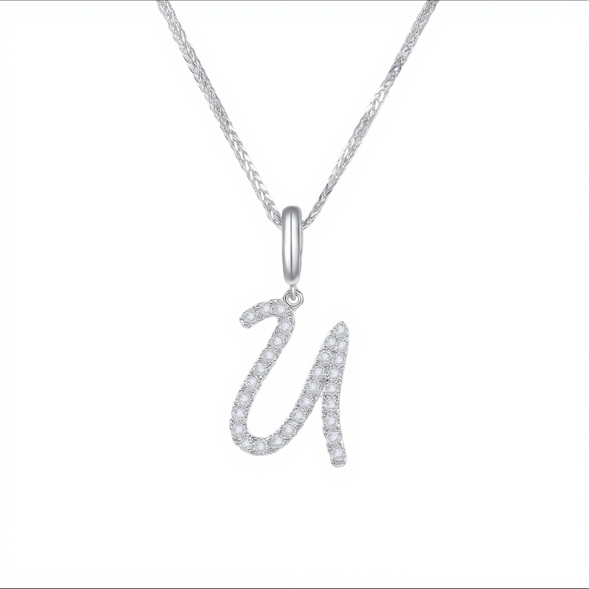 Initial Moissanite Necklace