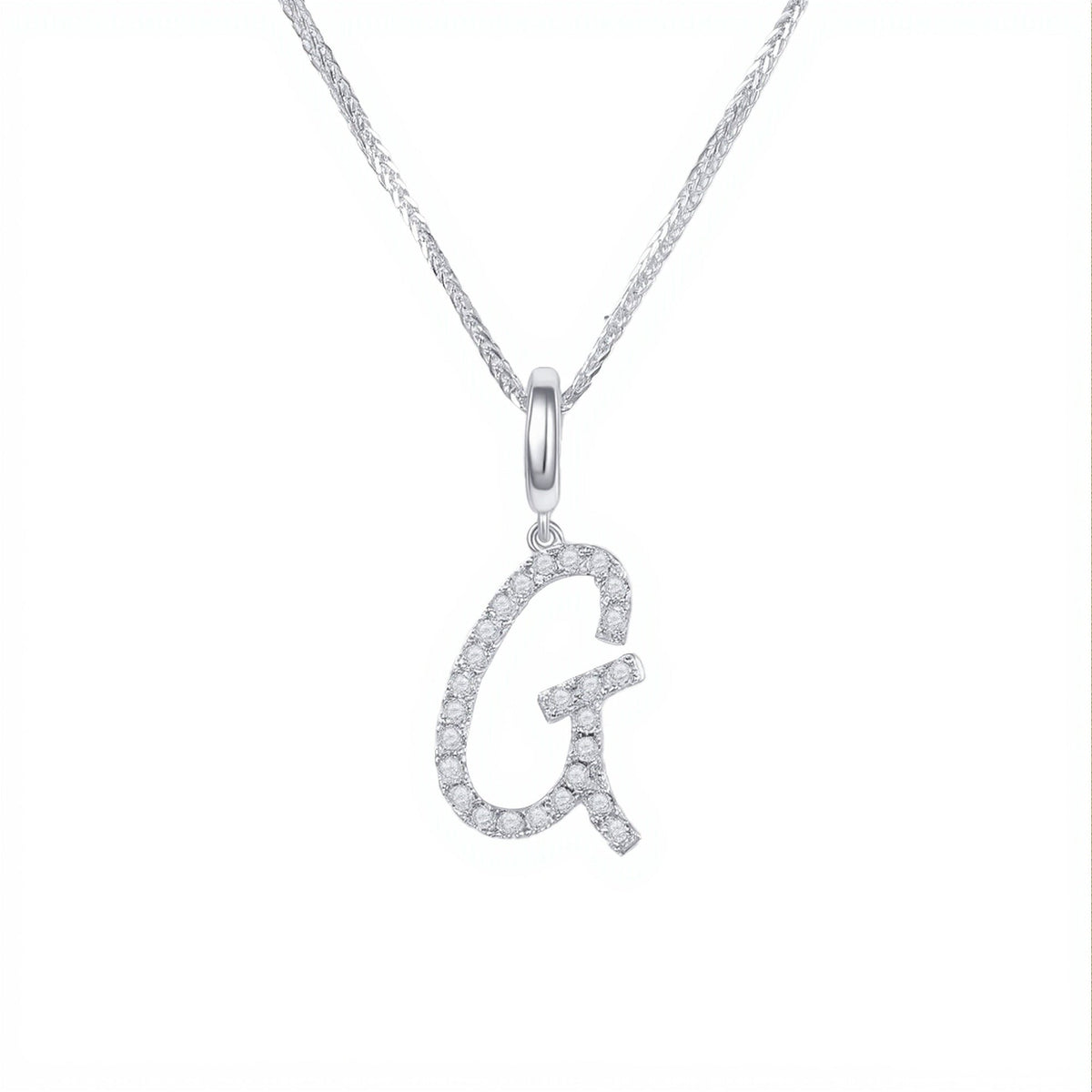 Initial Moissanite Necklace