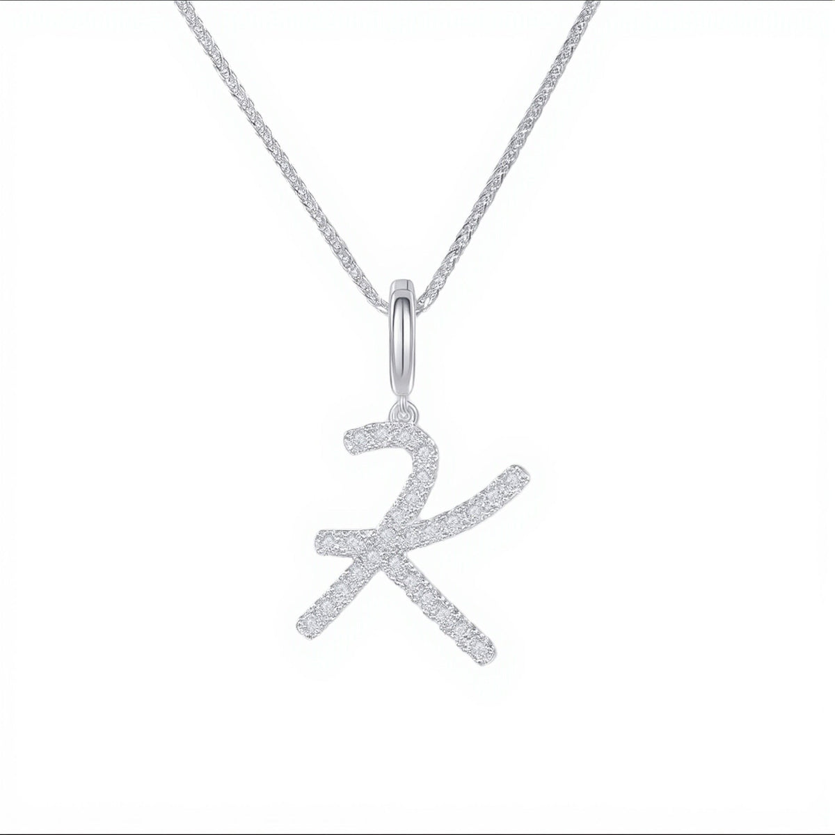 Initial Moissanite Necklace