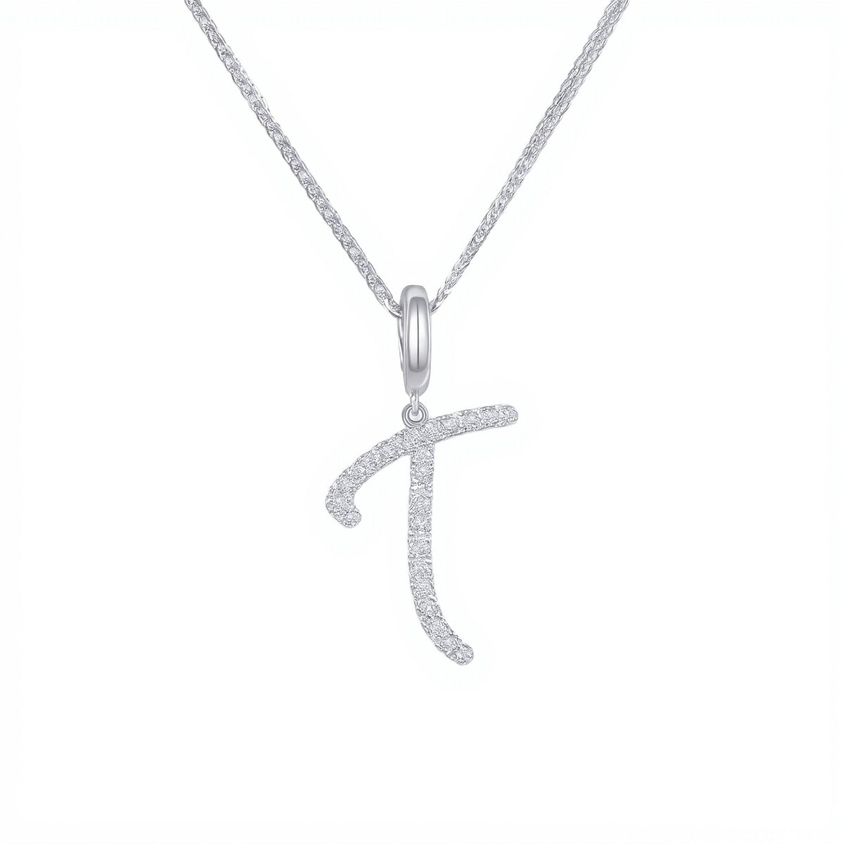 Initial Moissanite Necklace