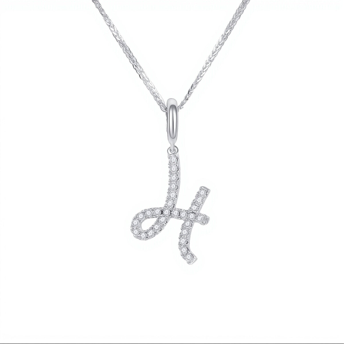 Initial Moissanite Necklace