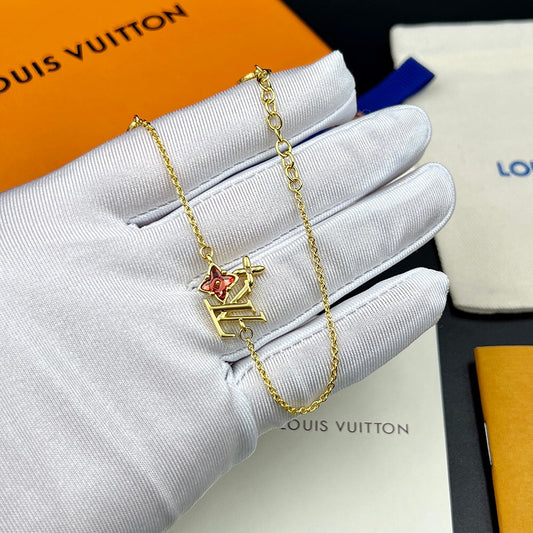 Gucci Pink Diamond Necklace Bracelet
