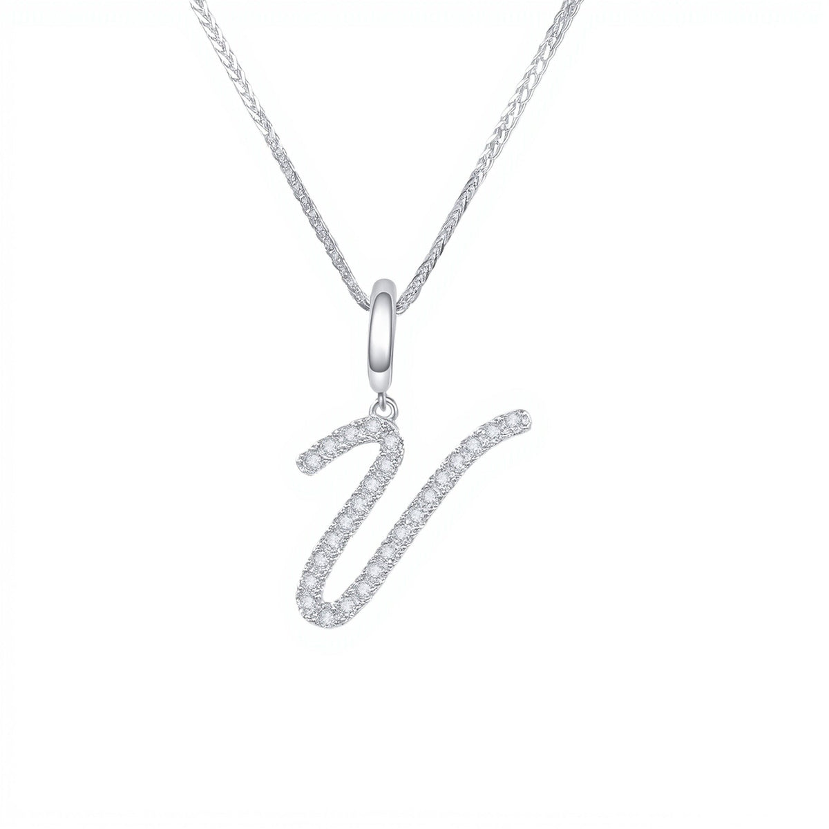 Initial Moissanite Necklace