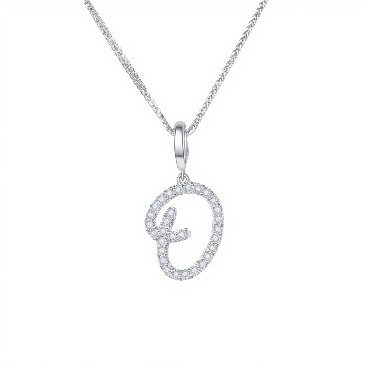 Initial Moissanite Necklace