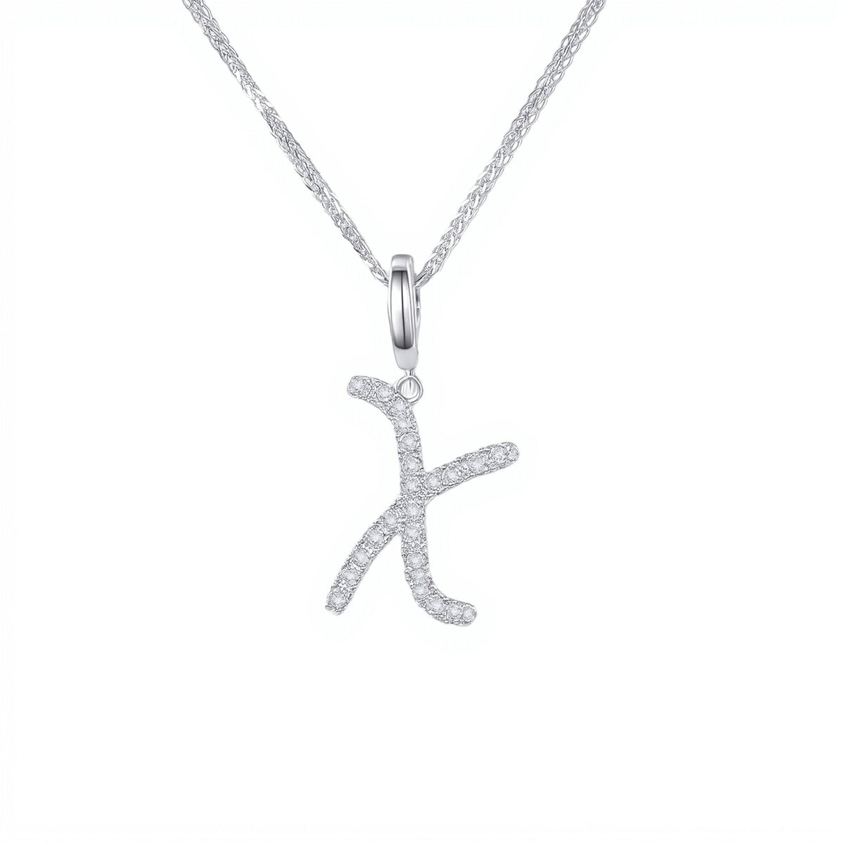 Initial Moissanite Necklace
