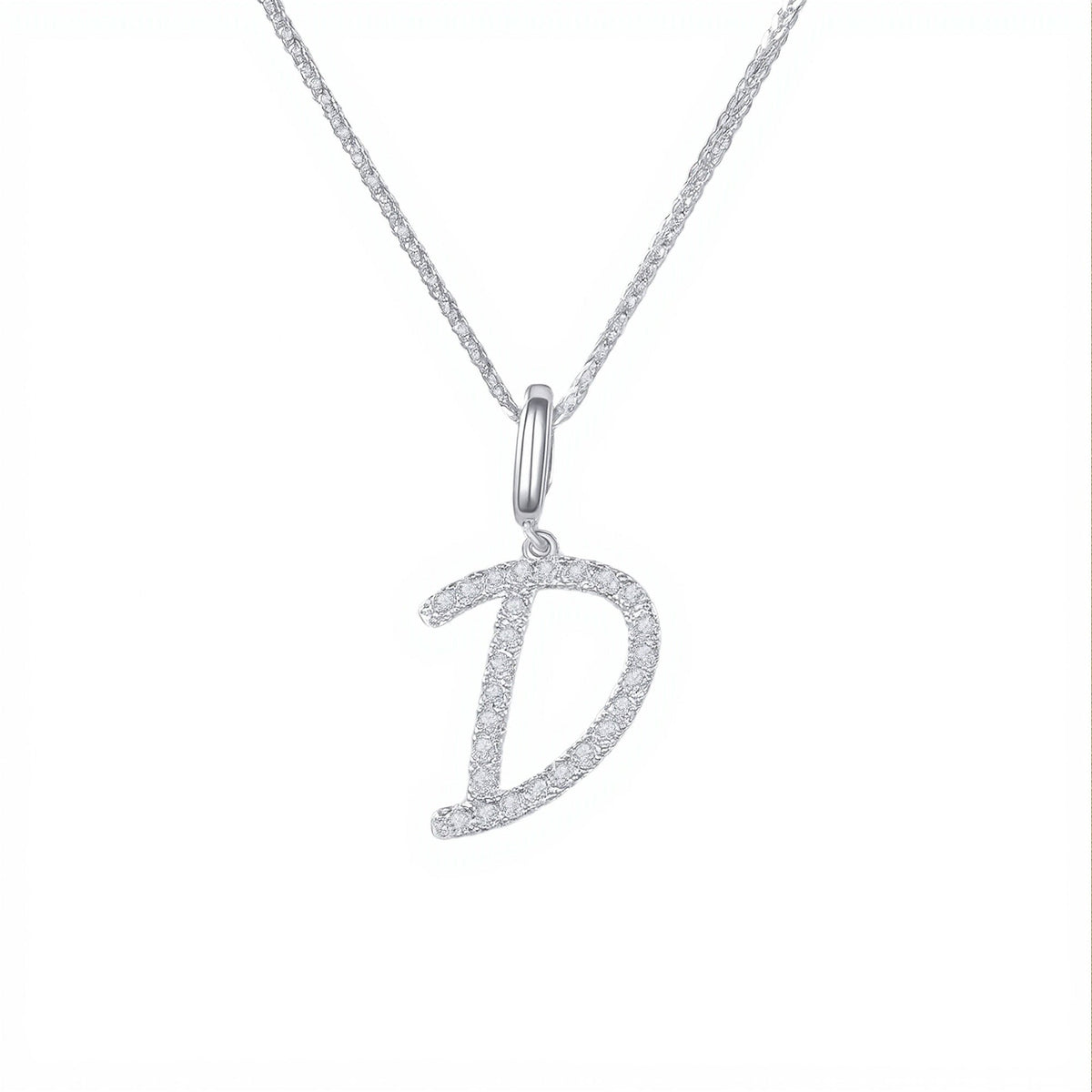 Initial Moissanite Necklace