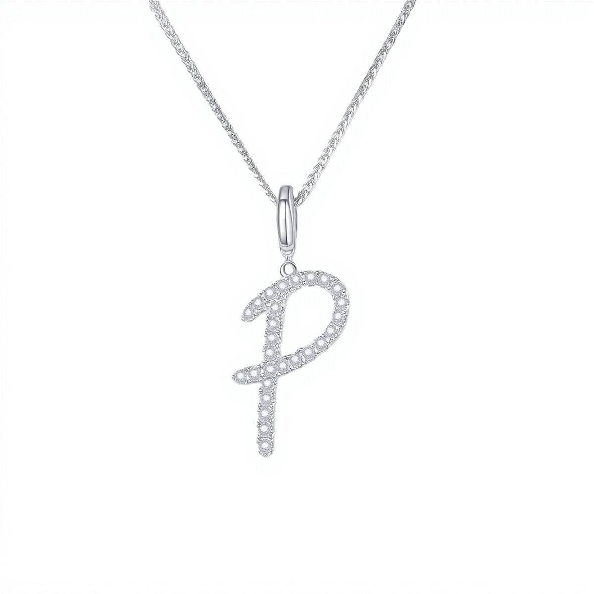 Initial Moissanite Necklace