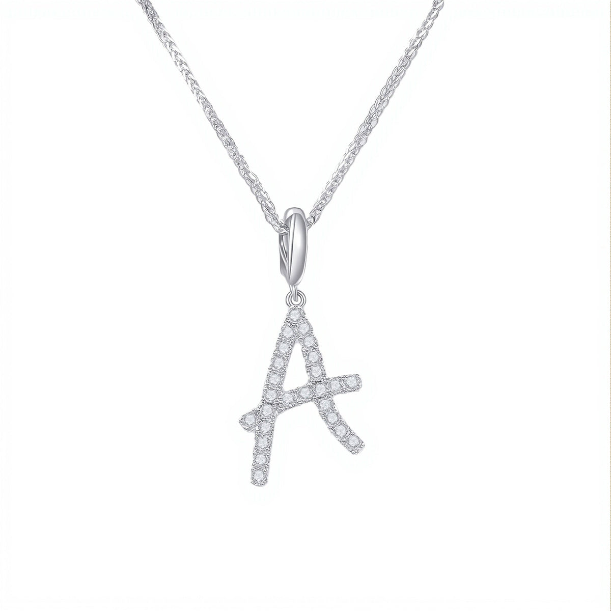 Initial Moissanite Necklace