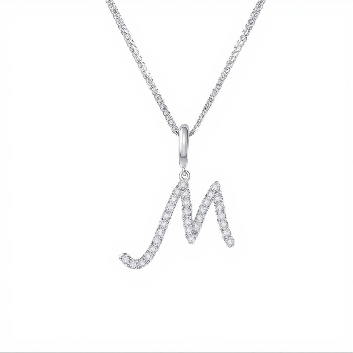 Initial Moissanite Necklace