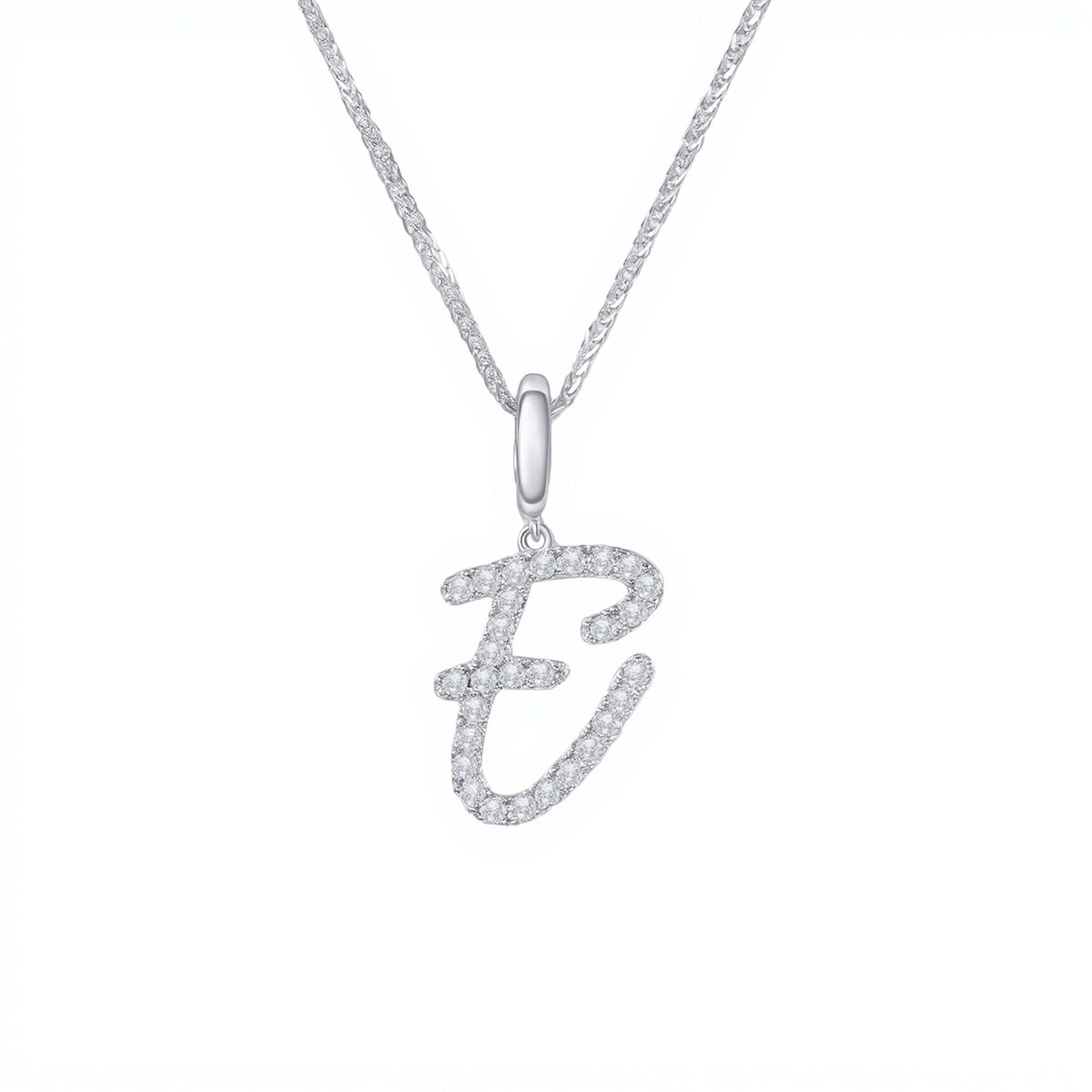 Initial Moissanite Necklace