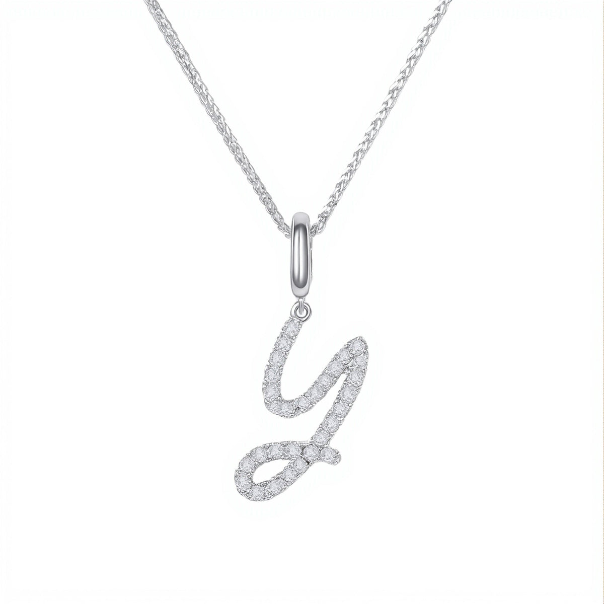 Initial Moissanite Necklace