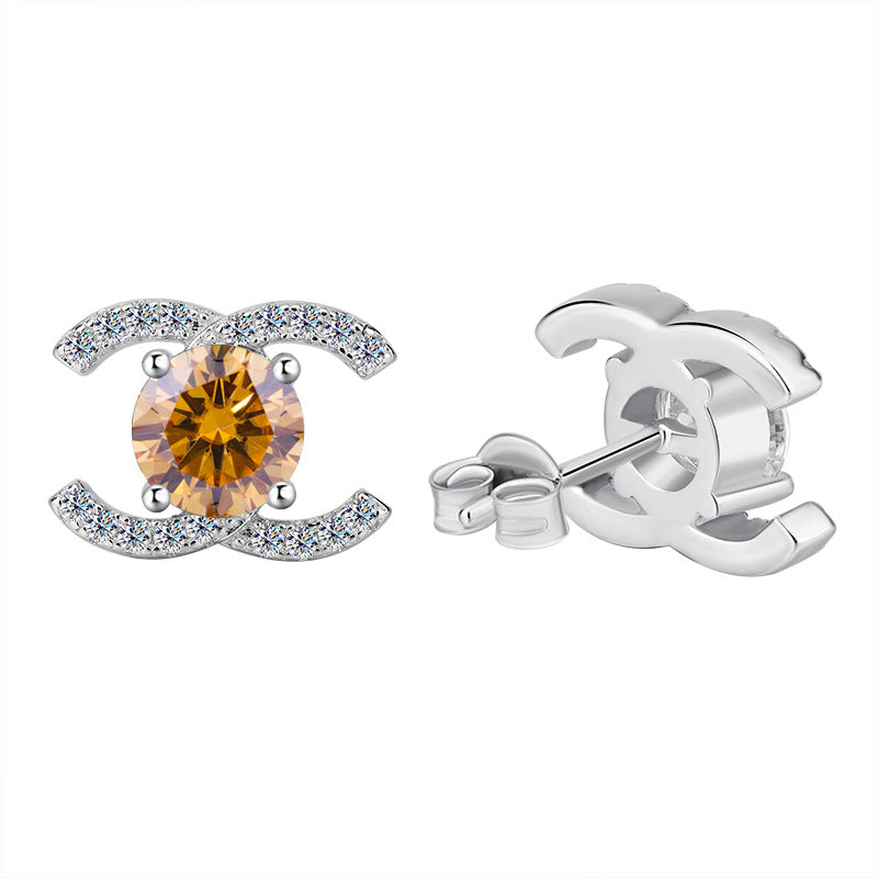 Chanel Colored Moissanite Earrings