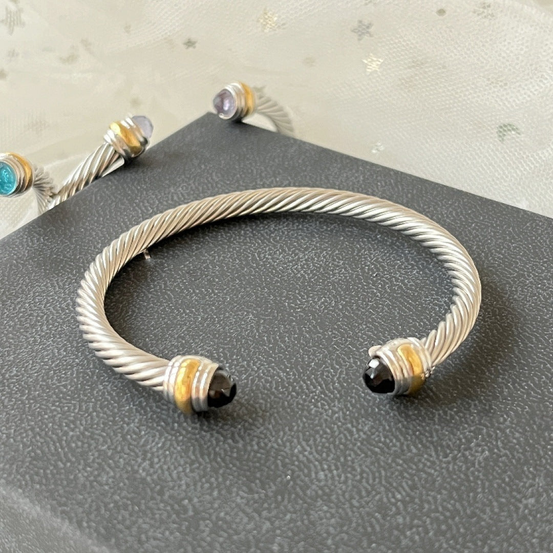 David Yurman Silver Bangle