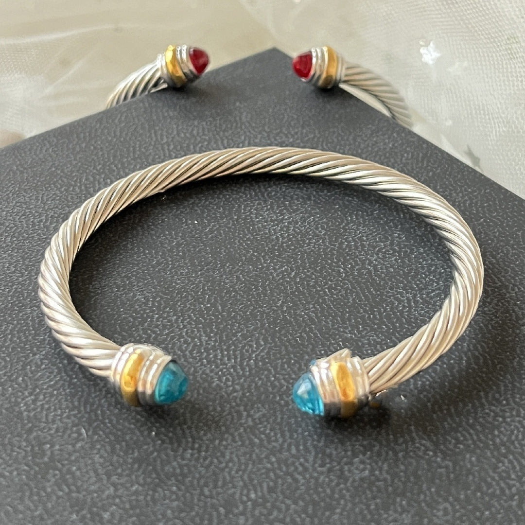 David Yurman Silver Bangle