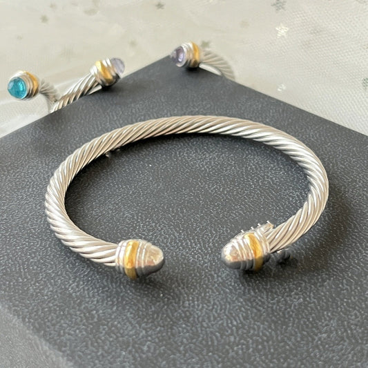 David Yurman Silver Bangle