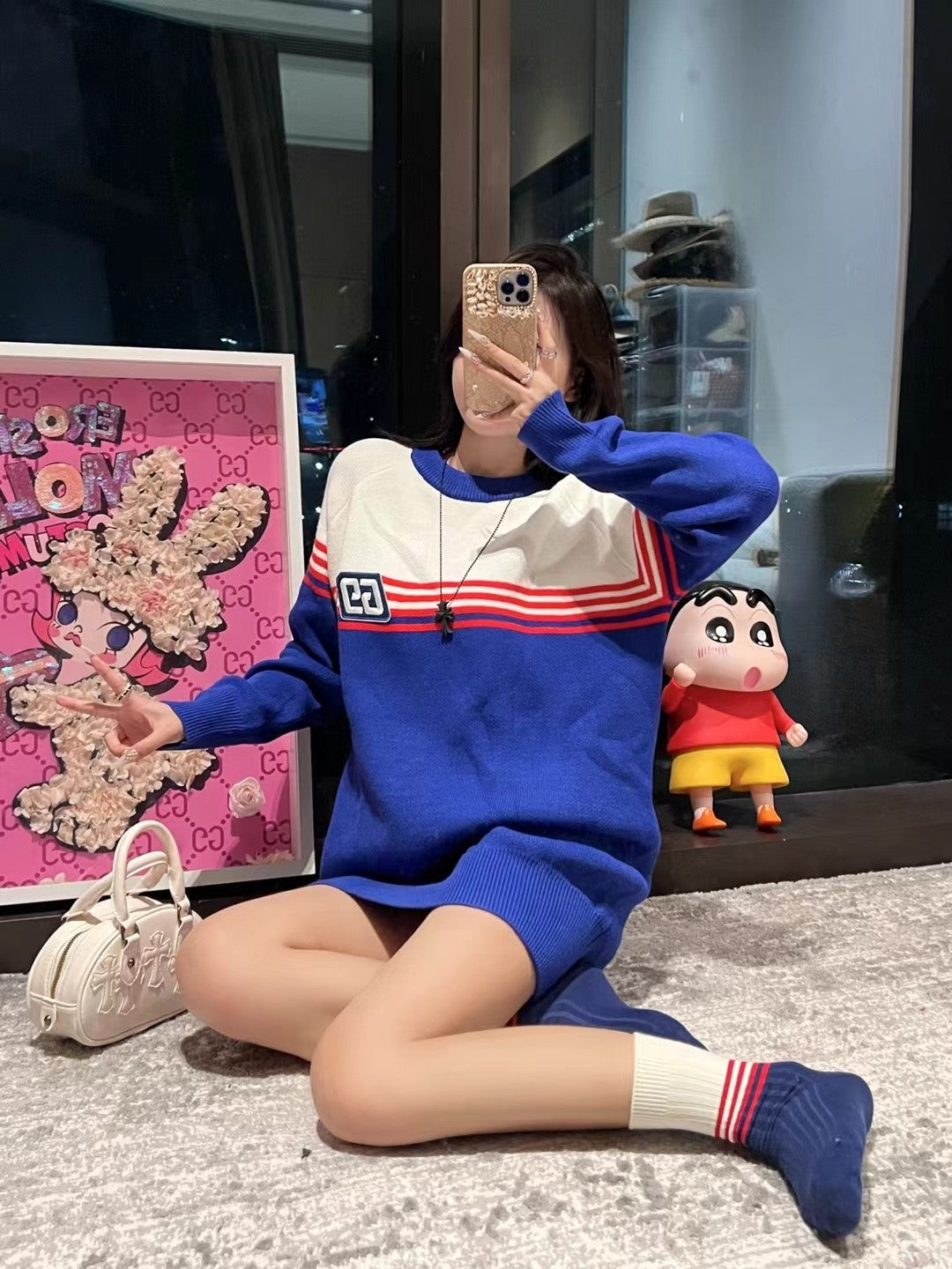 Gucci Blue Long Sweater