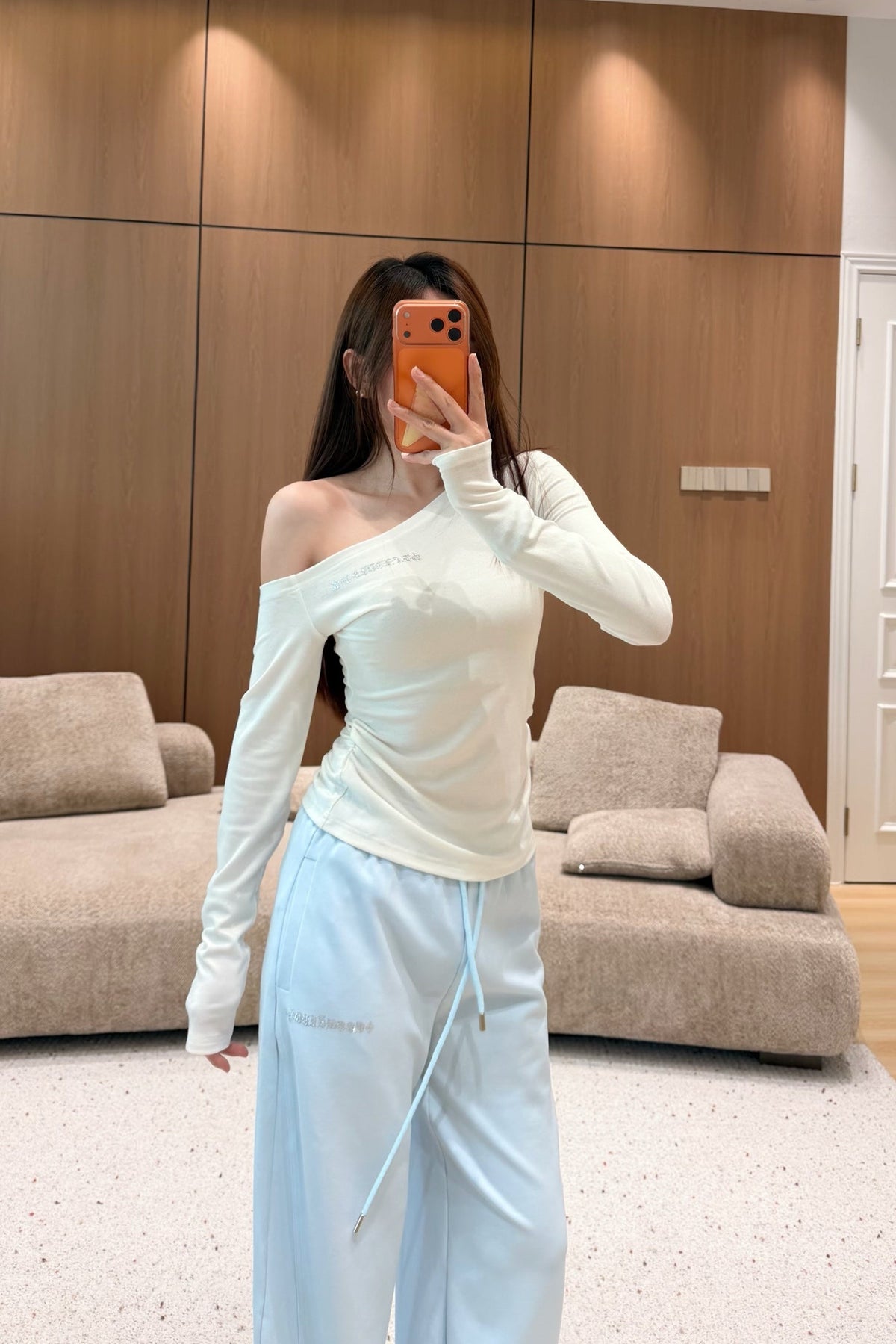 Chrome Hearts Off-Shoulder T-Shirt