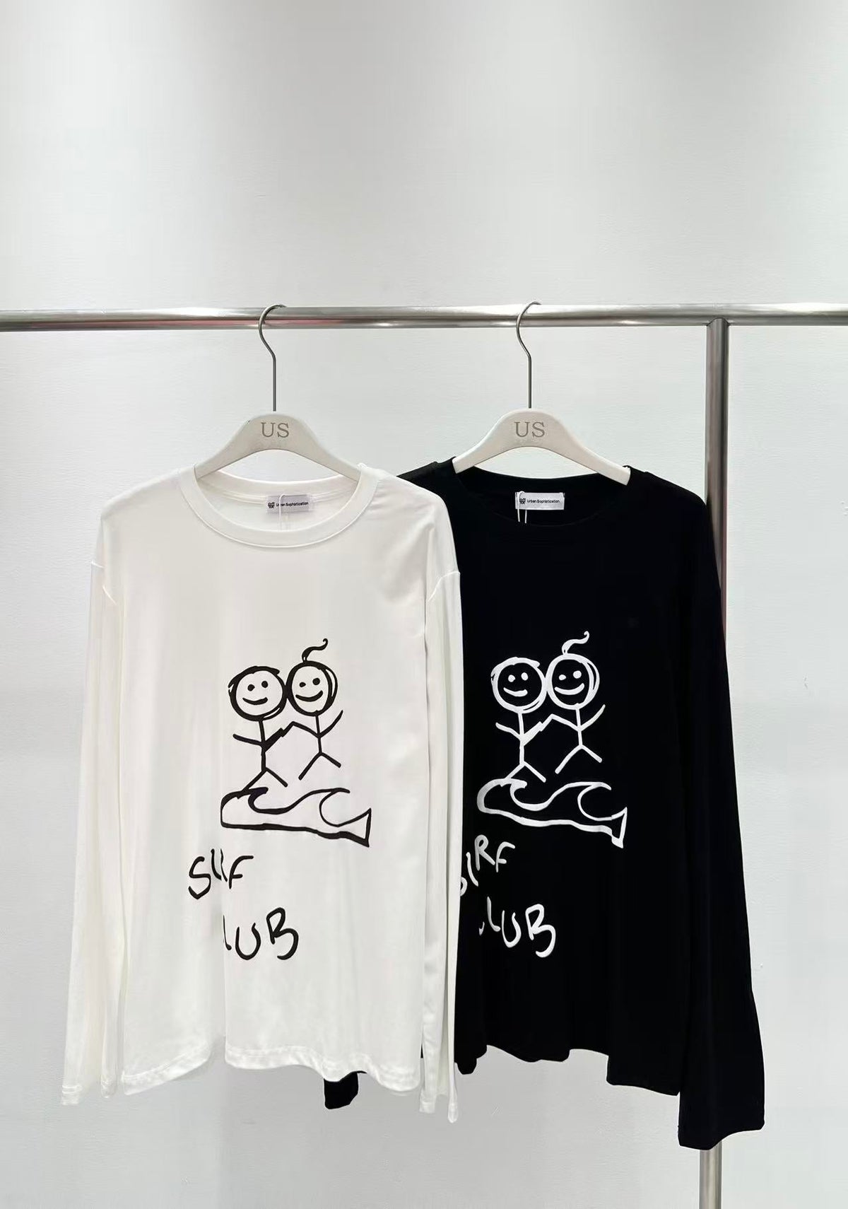 Urban Sophistication White and Black T-Shirt