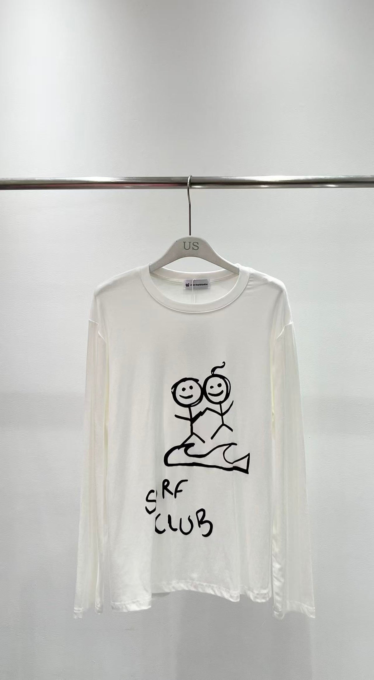 Urban Sophistication White and Black T-Shirt
