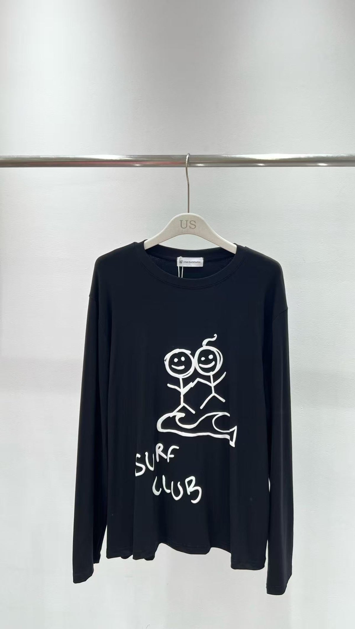 Urban Sophistication White and Black T-Shirt