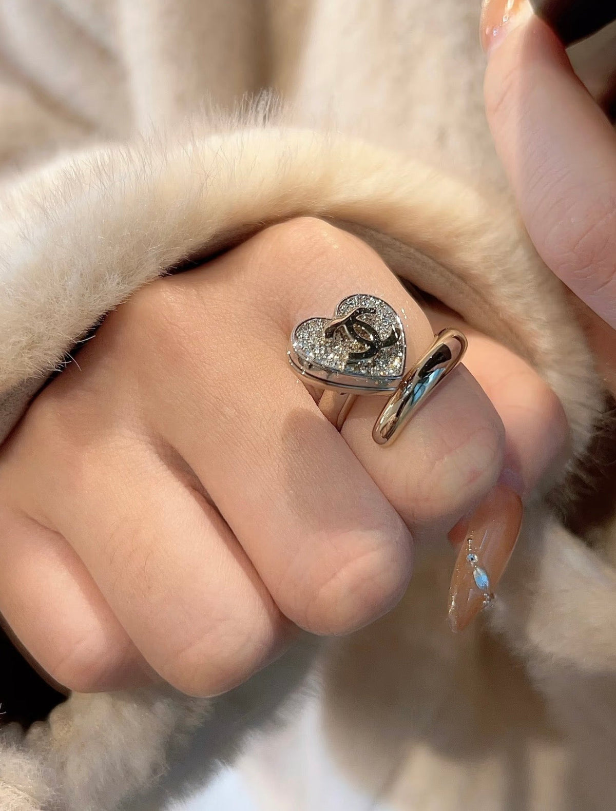Chanel Heart Diamond Rings