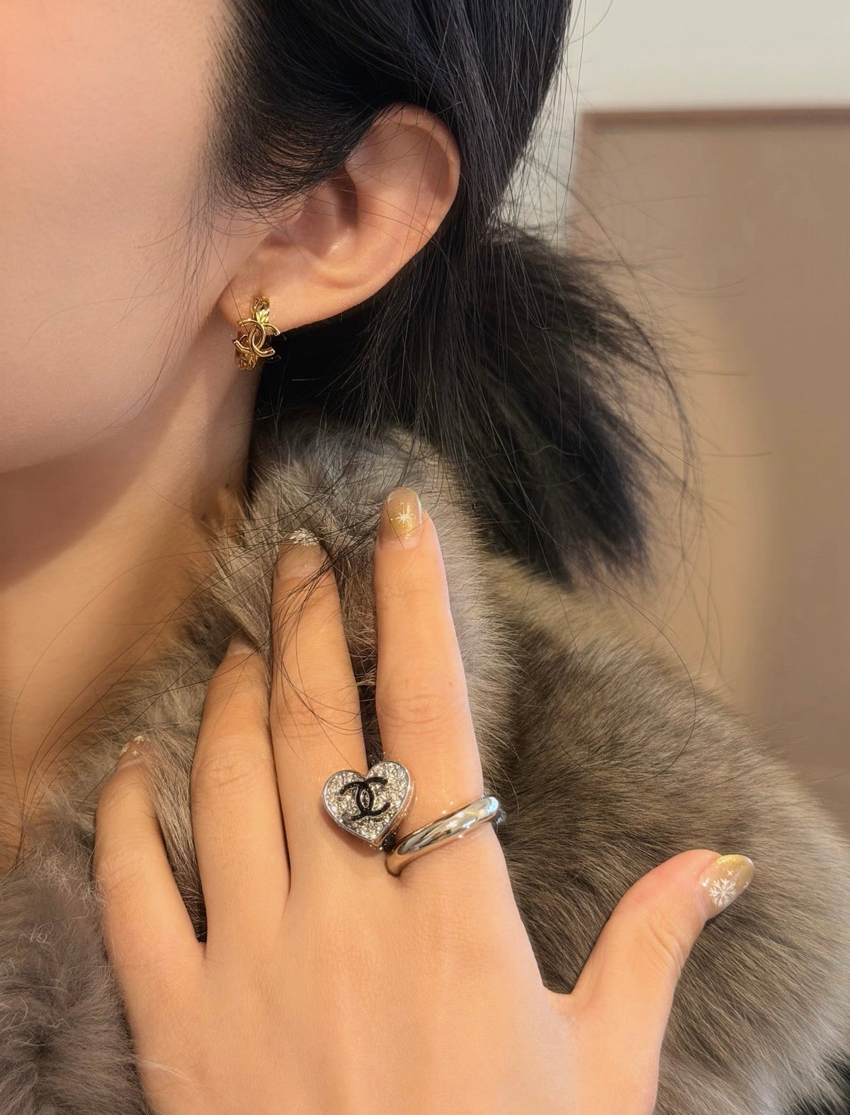 Chanel Heart Diamond Rings