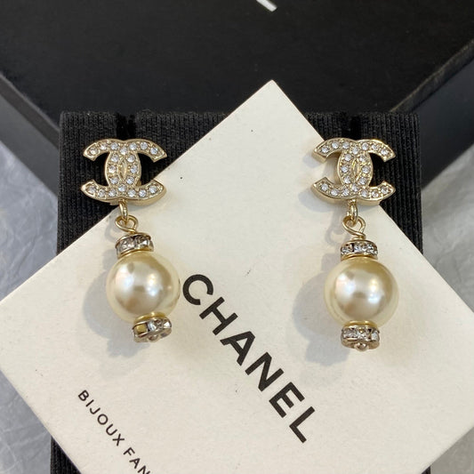 Chanel Pearl Earrings