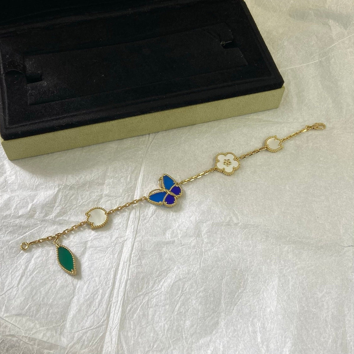 VCA Blue Butterfly Bracelet