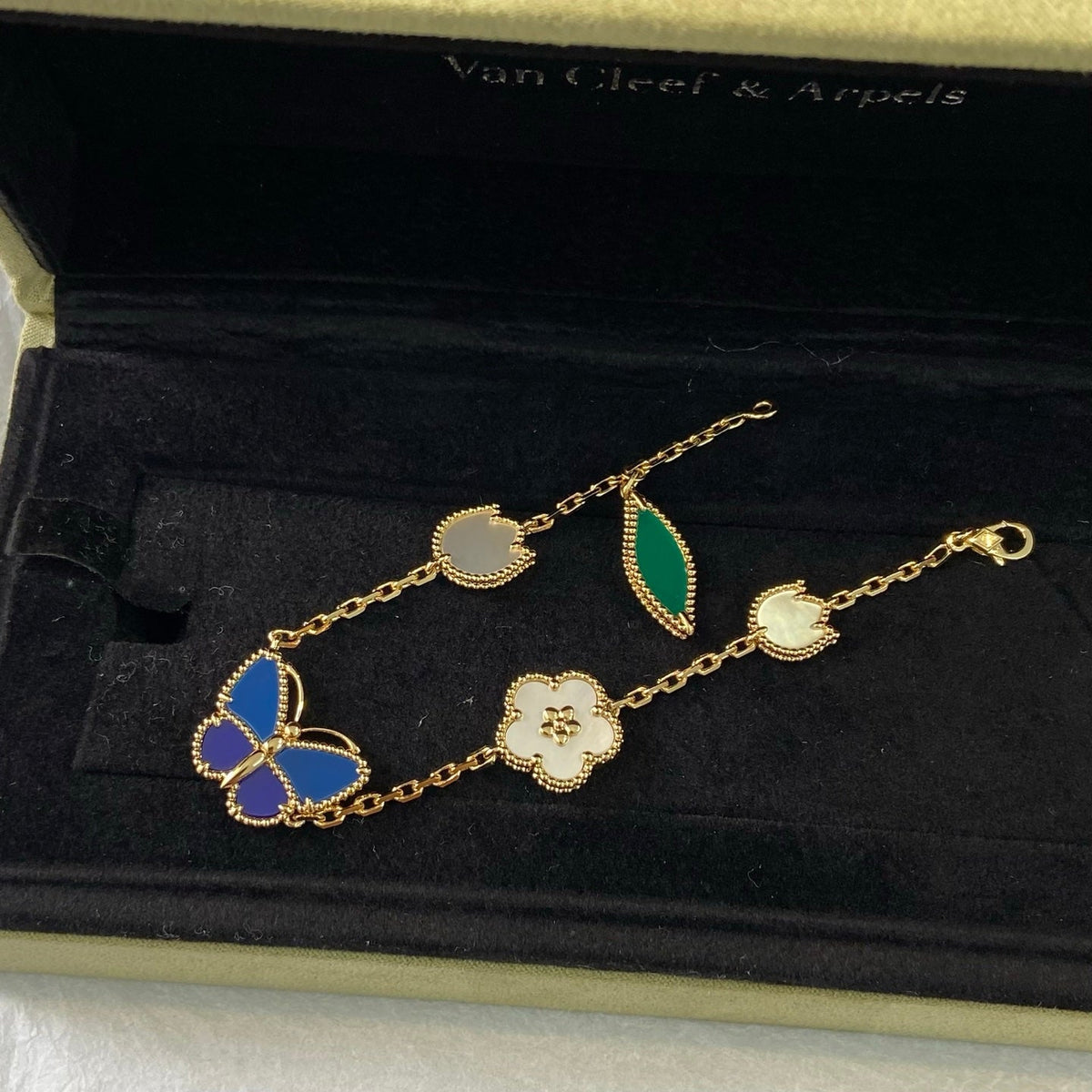 VCA Blue Butterfly Bracelet