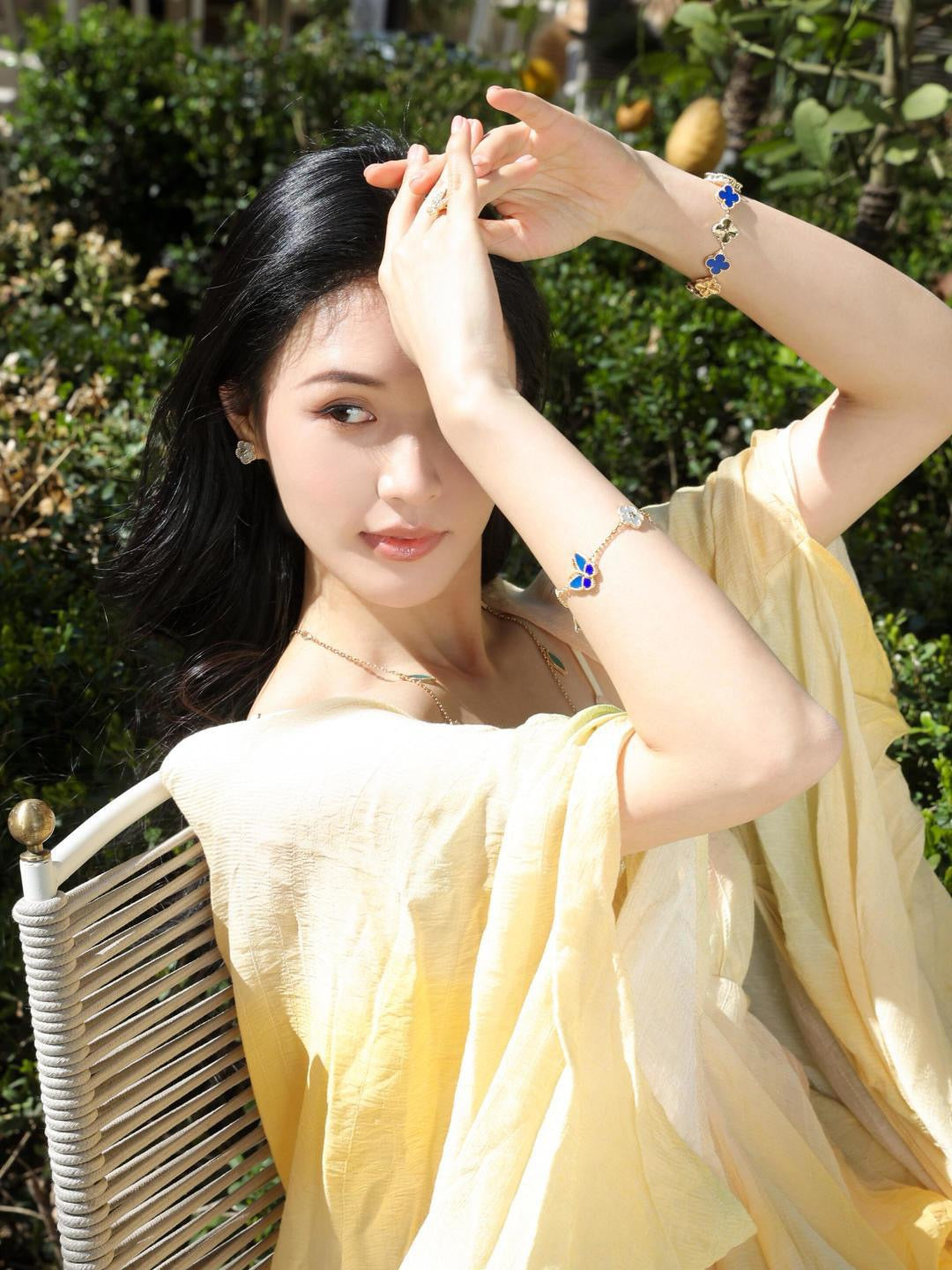 VCA Blue Butterfly Bracelet